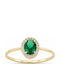 Ios Women's Ring with Zircon from 9K Gold