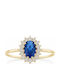 Ios Women's Ring with Zircon from 9K Gold