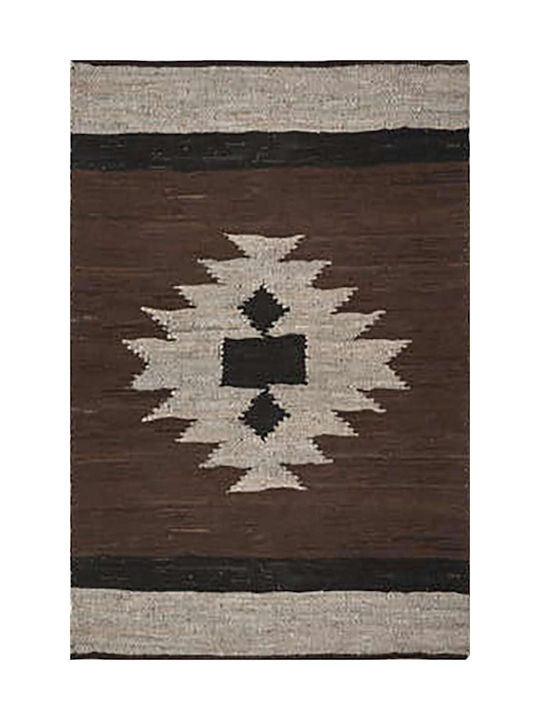 Atmosphera Wohnzimmer Teppich Rechteckig Braun-Beige 120x170cm
