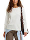Women's Cotton Long Sleeve Ecru Blouse
