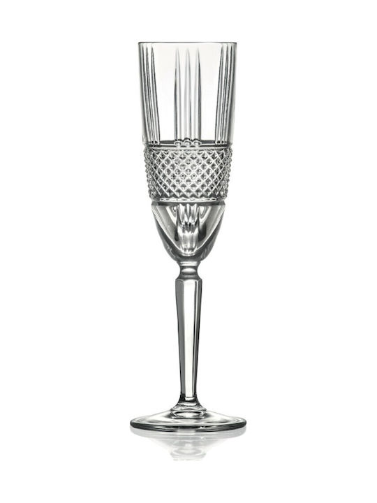 Novaker Champagne Glasses for Wedding in Ecru Crystal KP821