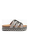 Γυναικεία Σανδάλια Flatforms Μαύρα