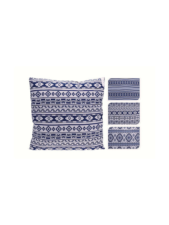 Zaros Sofa-Kissen Weiß/Blau 45x45cm