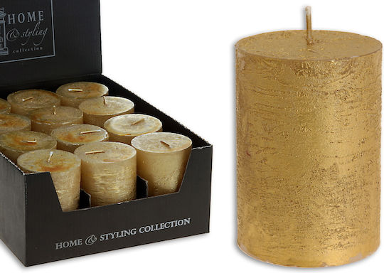Zaros Decorative Gold Candle