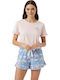 Set De Pijamale Dama De Vară Multicolor Ip9124