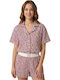 Set De Pijamale Dama De Vară Leopard Ip9127