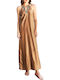 Sommer Maxi Damenkleid Gold