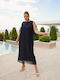 Summer Maxi Dress for Wedding / Christening Pleated