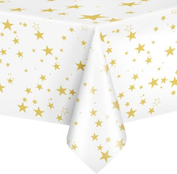 Tablecloth Gold Stars 137x274cm