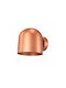 Luma Classic Wall Lamp with Integrated LED and Warm White Light Copper