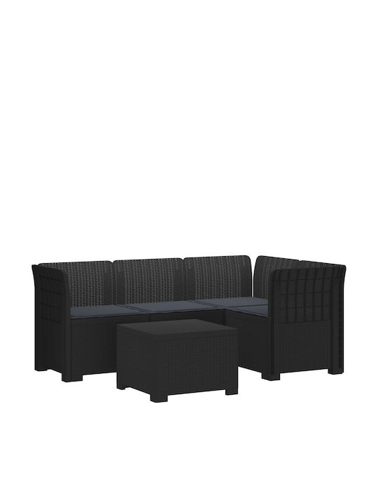 Ecksofa Für Den Außenbereich Rattan Mit Kissen