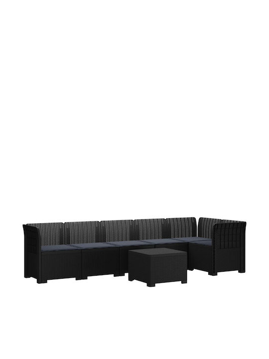Ecksofa Für Den Außenbereich Rattan Mit Kissen