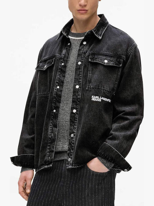 Karl Lagerfeld Overshirt Washed Black