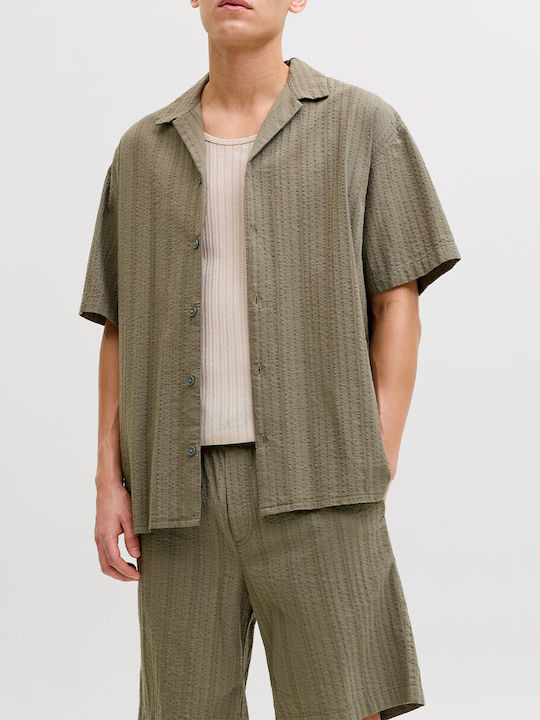 Jack & Jones Resort Къс ръкав Риза Сив