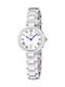 Festina Ceas Dama 26mm Cu Baterie Și Brățară Din Metal Argintie
