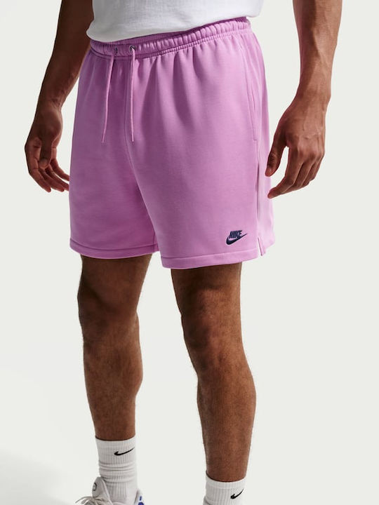 Nike French Terry Αθλητική Ανδρική Βερμούδα Φούξια