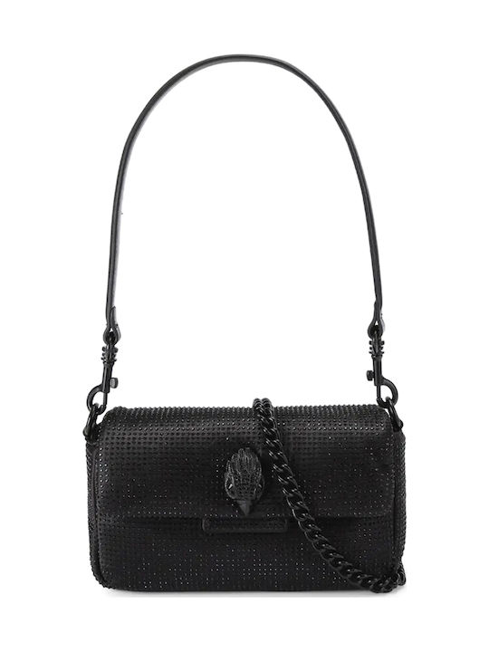 Fabric Women's Shoulder Bag Black