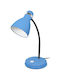 Office Lamp with Flexible Arm for E27 Bulb Base in Blue Colour