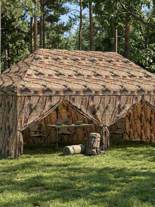 vidaXL Seitliche Sonnenschirm-Rolle für Garten Schwarz 3x6m