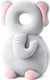 Giggles & Co. Velvet Head Protector Fabric Gray...