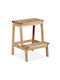 Taburet Din Lemn De Exterior Maro Deschis 38x38x47cm