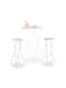 Scaun Metalic De Exterior Alb 2 Buc 29x32.5x80cm