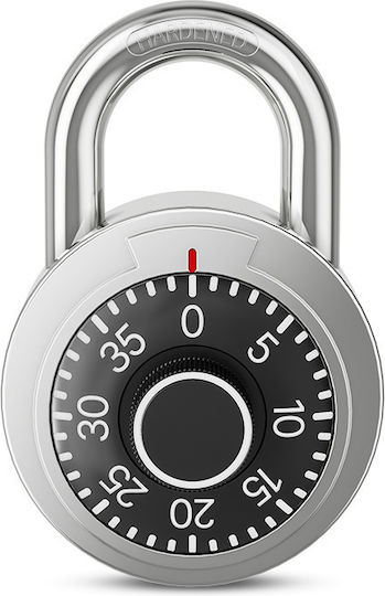 Padlock Brass Combination 50mm Silver