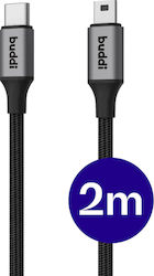 Buddi Flex USB-C Masculin - mini USB-A 12W 2m Buddi Flex USB-C Masculin - mini USB-A 12W 2m