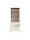 Βιβλιοθήκη BRAGI Λευκό 69.5x32x180εκ.