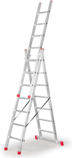 3-секционна стълба 3x9 стъпала Ak280.3 Dr Ak280.3
