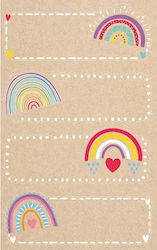 bsb Rainbow Notebook Labels 12 Pieces