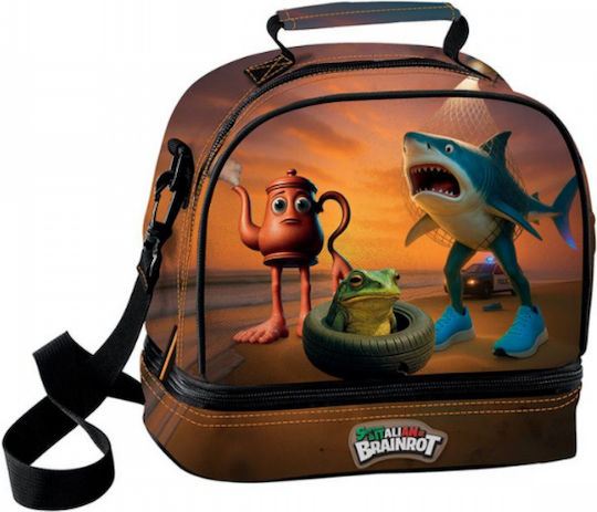 Graffiti School Insulated Snack Bag 5L Multicolour Brainrot 20x16x22cm