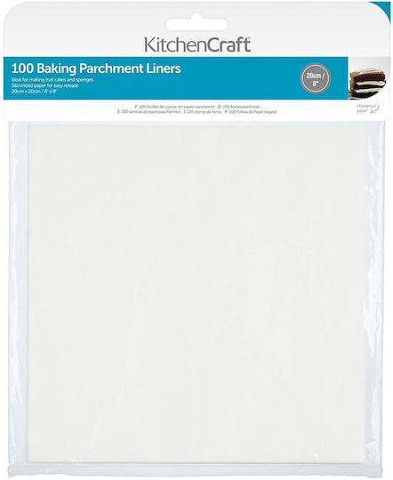 Kitchen Craft Αντικολλητικό Χαρτί Κομμένο σε Φύλλα 20cm 100τμχ