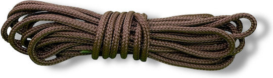 Boot Shoelaces Synthetic Round 3 Mm Brown Pair