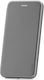 Huawei Mate 20 Pro Flip Case Book Style Integrated Magnet Inner Pocket Eco Leather Ishield Silver