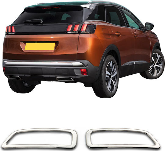 Хромирани накрайници за ауспух Peugeot 3008 SUV от 2016 до 2023