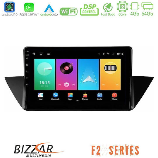 Bizzar Ηχοσύστημα Αυτοκινήτου για BMW X1 (E84) 2009 – 2014 (Bluetooth/USB/WiFi/GPS/Apple-Carplay/Android-Auto) με Οθόνη Αφής 10"