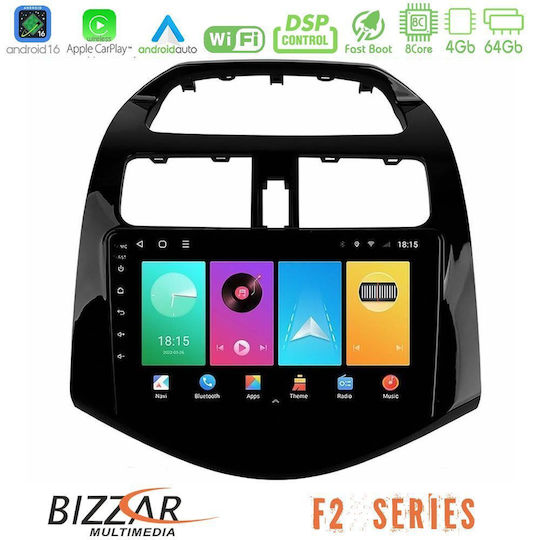 Bizzar Ηχοσύστημα Αυτοκινήτου για Chevrolet Spark 2009-2015 (Bluetooth/USB/WiFi/GPS/Apple-Carplay/Android-Auto) με Οθόνη Αφής 9"