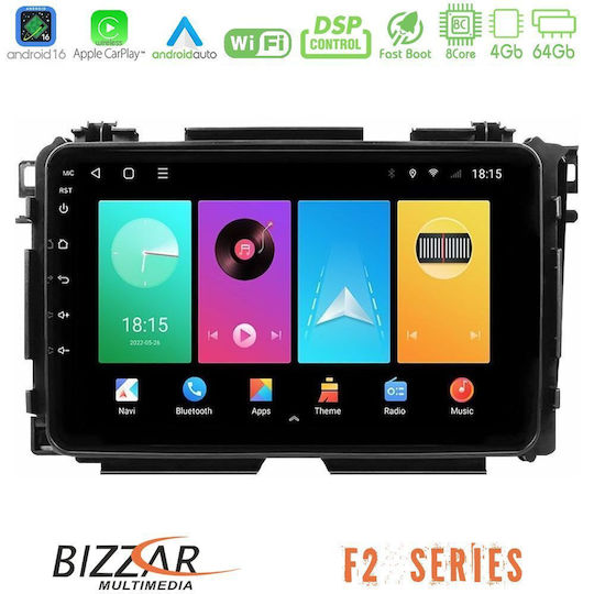 Bizzar Car Audio System for Honda HR-V 2014-2021 Bluetooth USB WiFi GPS Apple CarPlay Android Auto with 9" Touch Screen