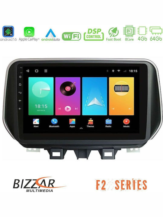 Bizzar Car Audio System for Hyundai Tucson 2025-2026 (Bluetooth/USB/WiFi/GPS/Apple CarPlay/Android Auto) with 9" Touch Screen