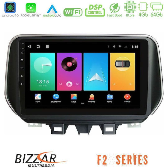 Bizzar Car Audio System for Hyundai Tucson 2025-2026 (Bluetooth/USB/WiFi/GPS/Apple CarPlay/Android Auto) with 9" Touch Screen