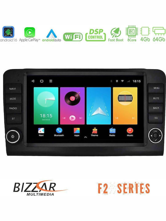 Bizzar Car Audio System for Mercedes-Benz ML / GL Class 2006-2011 Bluetooth USB WiFi GPS Apple CarPlay Android Auto with 9" Touch Screen