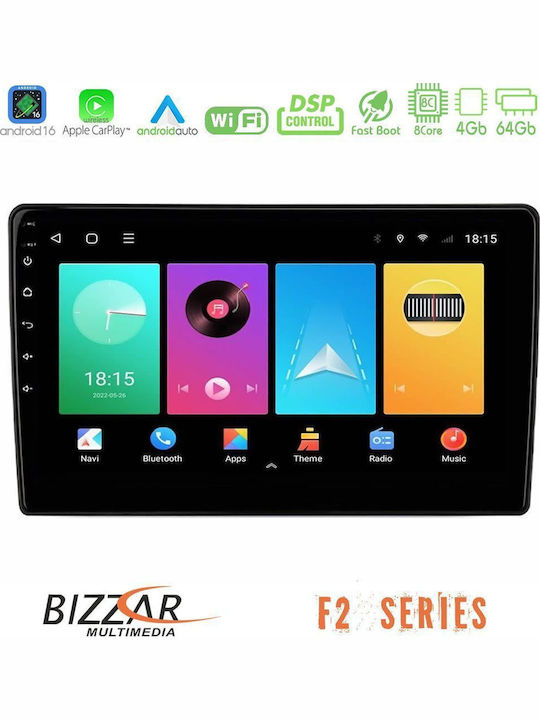 Bizzar Car Audio System for Renault Master 2019-2021 (Bluetooth/USB/WiFi/GPS/Apple CarPlay/Android Auto) with 10" Touch Screen