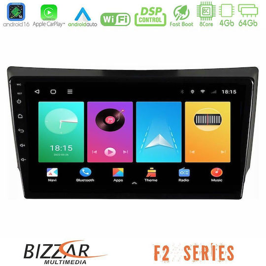 Bizzar Car Audio System for Ssangyong Rexton 2002-2006 (Bluetooth/USB/WiFi/GPS/Apple CarPlay/Android Auto) with 9" Touch Screen