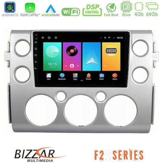 Bizzar Car Audio System for Toyota FJ 2007-2014 Bluetooth USB WiFi GPS Apple CarPlay Android Auto with 9" Touch Screen