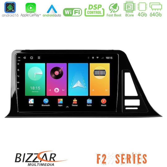 Bizzar Car Audio System for Toyota C-HR 2017-2022 (Bluetooth/USB/WiFi/GPS/Apple CarPlay/Android Auto) with 9" Touch Screen