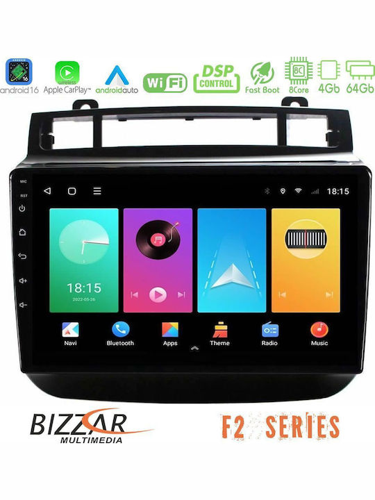 Bizzar Car Audio System for Volkswagen Touareg 2011-2018 Bluetooth USB WiFi GPS Apple CarPlay Android Auto with 9" Touch Screen