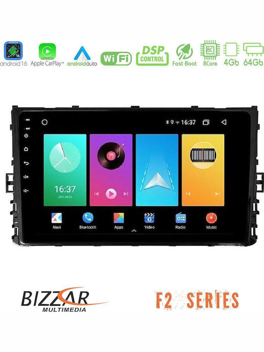 Bizzar Car Audio System for Volkswagen Polo / Tiguan / Golf / T-Roc / T-Cross 2017 (Bluetooth/USB/WiFi/GPS/Apple CarPlay/Android Auto) with 9" Touch Screen