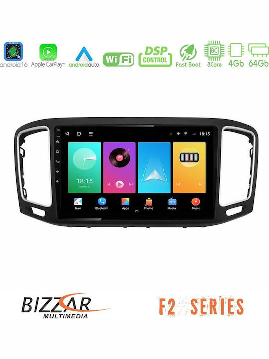 Bizzar Car Audio System for Volkswagen Sharan 2015-2023 Bluetooth USB WiFi GPS Apple CarPlay Android Auto with 9" Touch Screen