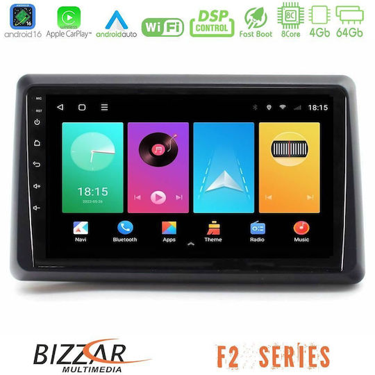 Bizzar Ηχοσύστημα Αυτοκινήτου για Renault Express 2020-2025 (Bluetooth/USB/WiFi/GPS/Apple-Carplay/Android-Auto) με Οθόνη Αφής 9"